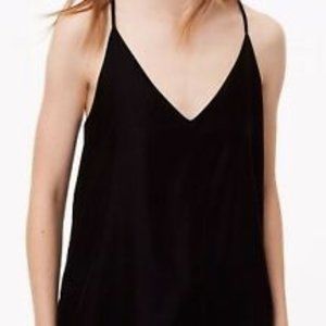 LOFT Velvet Black Strappy Cami WITH TAGS NEVER WORN
